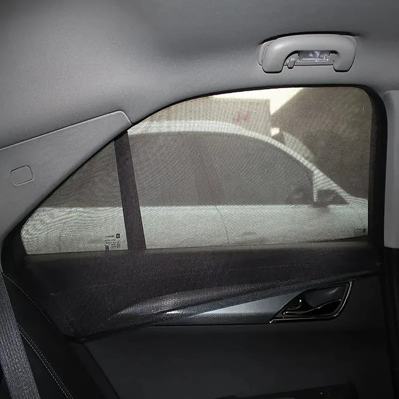 2 Pcs Car Window Cover Screen Breathable| Car Window Shade Sun Cover Window Covers | Mesh Front Rear Universal Side Automotive Window Sun Cover| For Sun Protection – Black Color