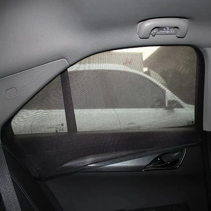2 Pcs Car Window Cover Screen Breathable| Car Window Shade Sun Cover Window Covers | Mesh Front Rear Universal Side Automotive Window Sun Cover| For Sun Protection – Black Color